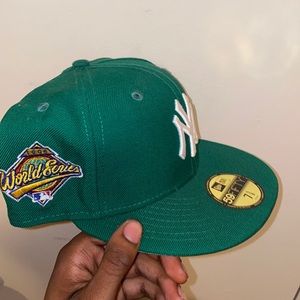 Green Yankees World Series Fitted Cap